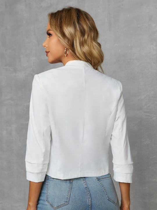Clasi Layer Detail Sleeve Open Front Jacket