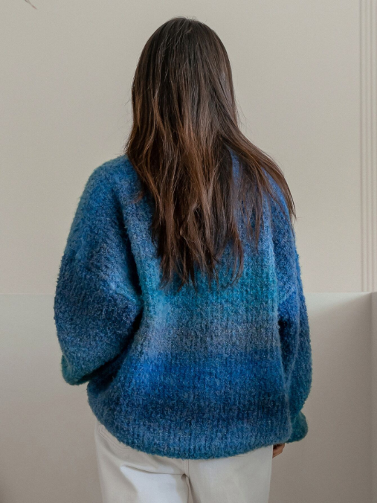 Dazy-Less Ombre Drop Shoulder Sweater