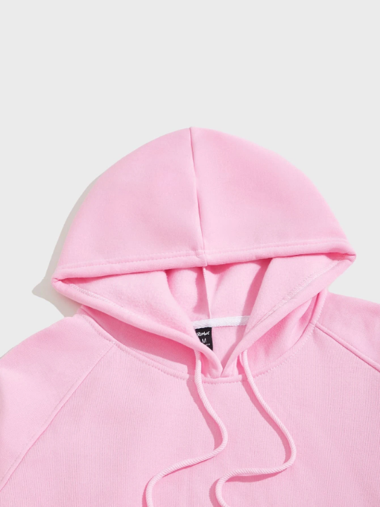 ROMWE Street Life Guys Kangaroo Pocket Drawstring Hoodie