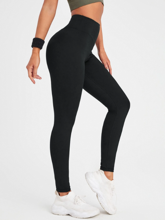 Sport Lifespree Solid Absorbs Sweat Breathable Sports Leggings