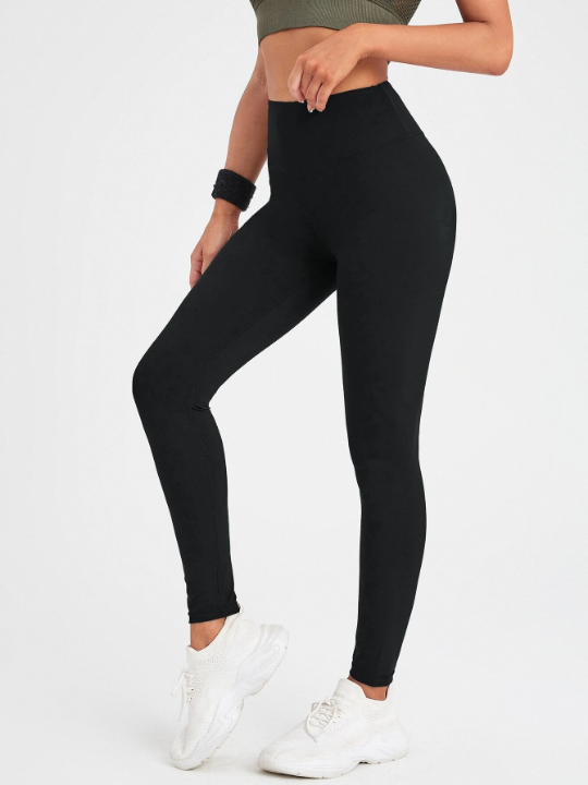 Sport Lifespree Solid Absorbs Sweat Breathable Sports Leggings