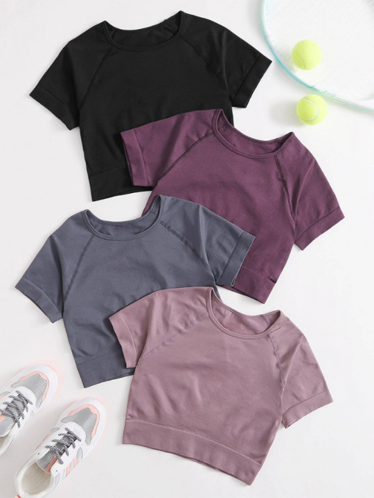 Yoga Basic 4 Pack Raglan Sleeve Sports Tee