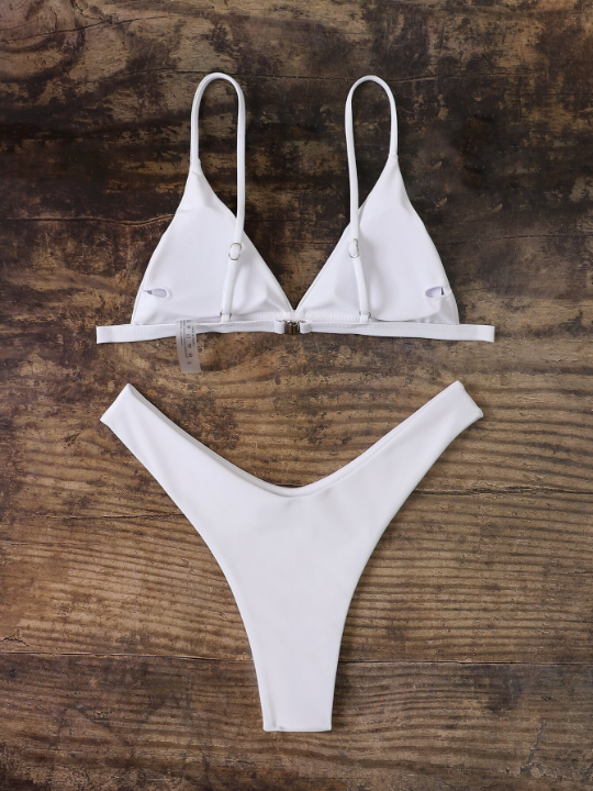 Swim Basics Plain Bikini Swimsuit