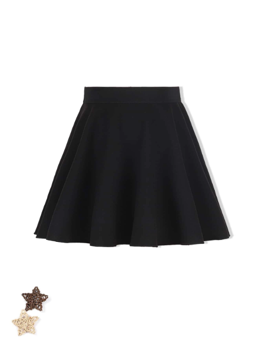 Tween Girl 1pc Solid Flare Skirt