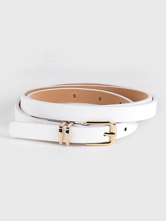 1pc Women Metal Buckle Belt