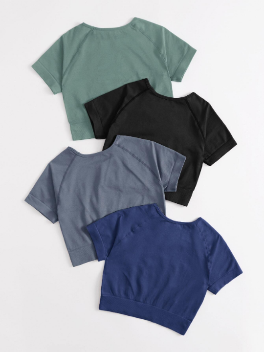 Yoga Basic 4 Pack Softness Raglan Sleeve Sports Tee