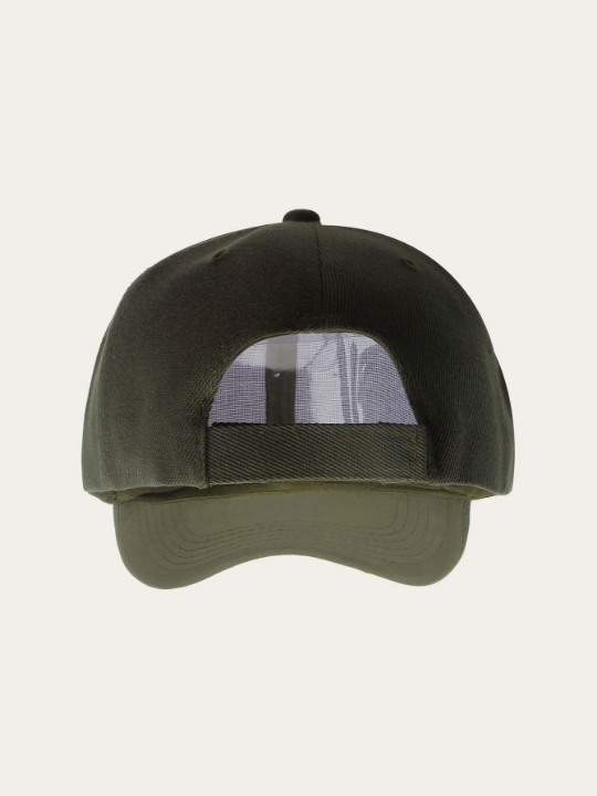 Men's Solid Color Basic Woven Baseball Cap