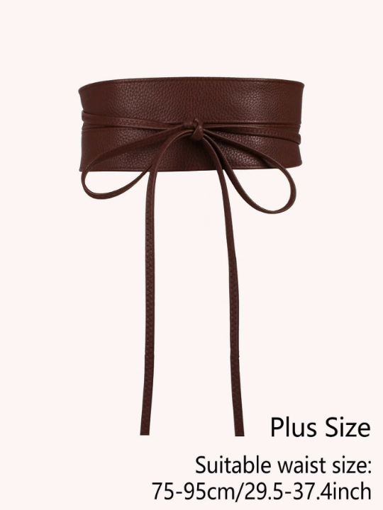 Plus Size Bow Decor Corset Belt