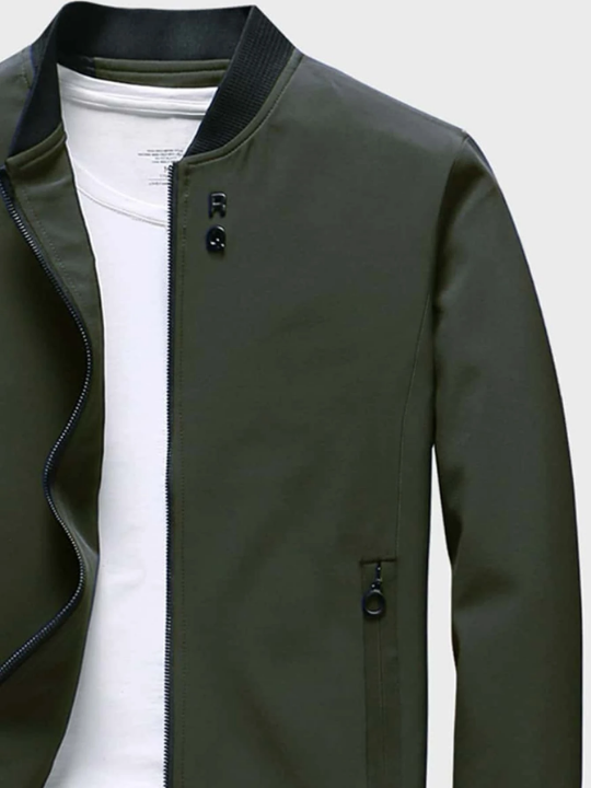 Manfinity Mode Men Zip Up Bomber Jacket