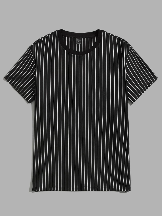 Manfinity Hypemode Men 2pcs Striped Pattern Tee