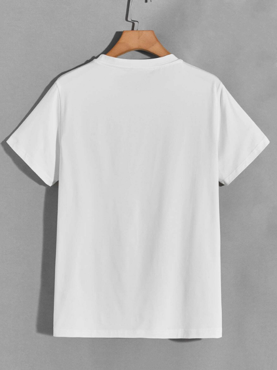 Men Solid Round Neck Tee