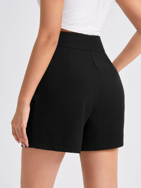 Essnce High Waist Straight Leg Shorts