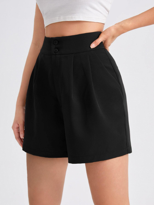 Essnce High Waist Straight Leg Shorts