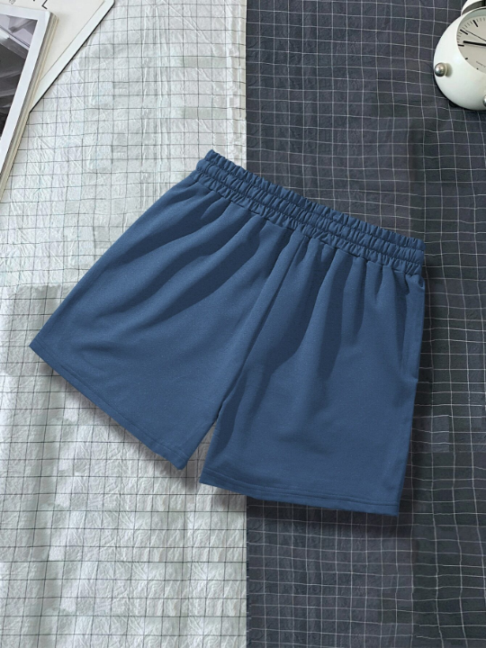 Manfinity Homme Men Drawstring Waist Shorts