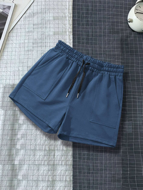 Manfinity Homme Men Drawstring Waist Shorts