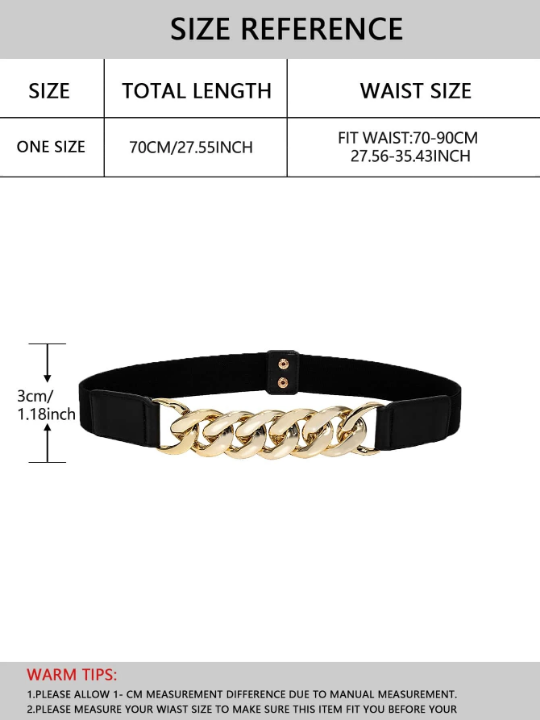 Chain Decor Corset Belt