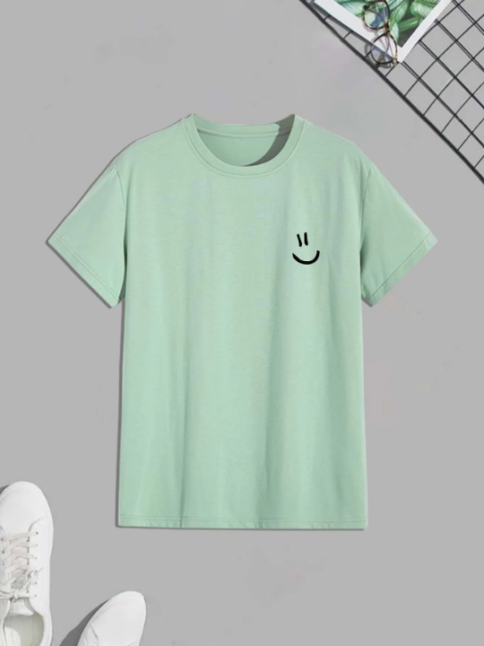 Manfinity Hypemode Men Cartoon Face Print Tee