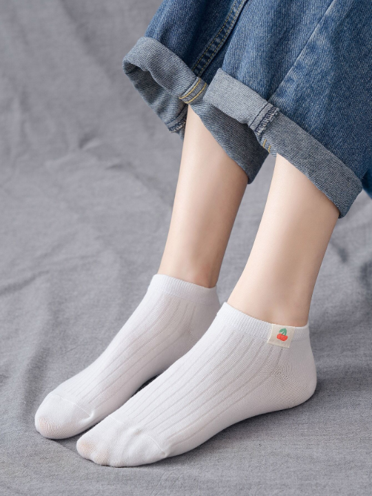 6pairs Fruit Patch Ankle Socks