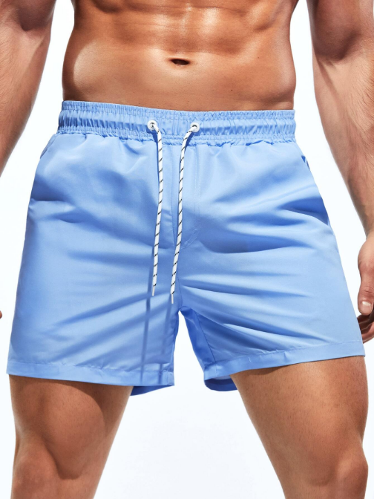 Manfinity Swimmode Men Solid Swim Trunks