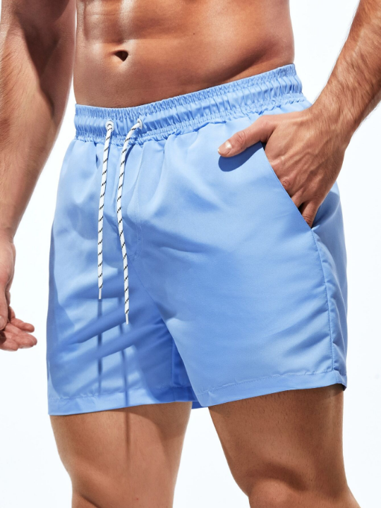 Manfinity Swimmode Men Solid Swim Trunks