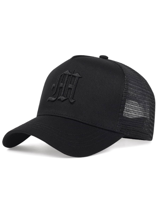 Men Letter Embroidery Trucker Hat For Daily Life and Outdoor