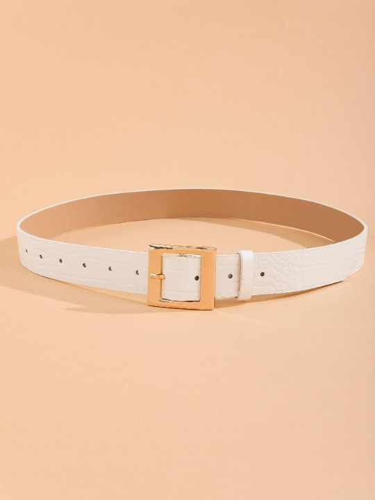 Geometric Buckle Belt With Punch Tool