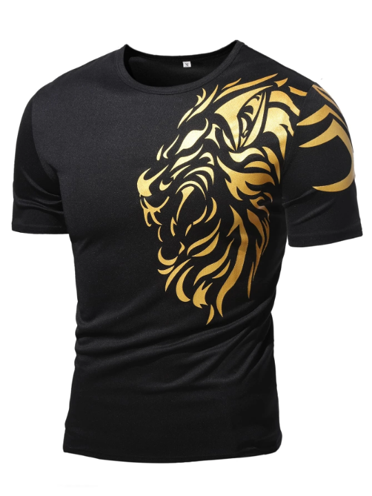 Manfinity LEGND Men Abstract Animal Print Tee