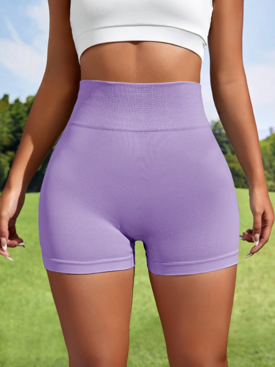 Yoga Basic Seamless High Stretch Scrunch Butt Sports Biker Shorts