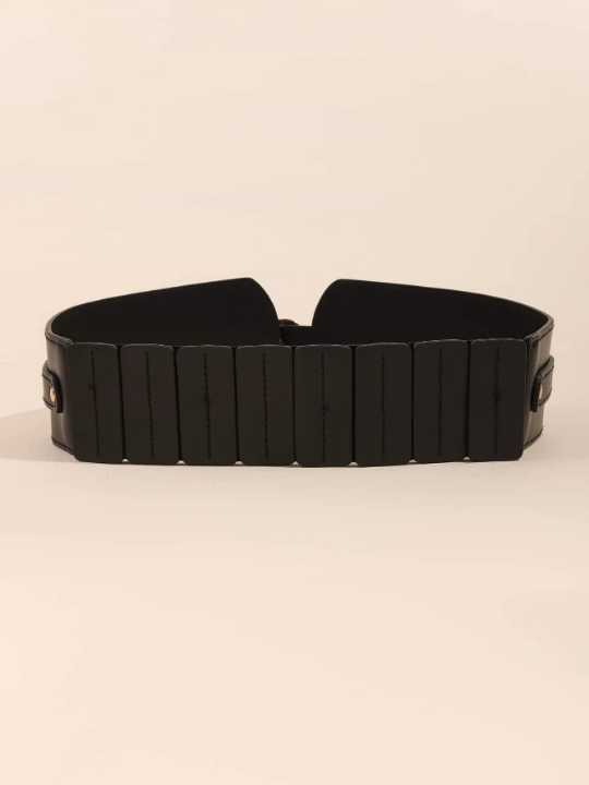 1pc Multicolor Single-buckle Women's Waist Belt For Dress, Daily Wear