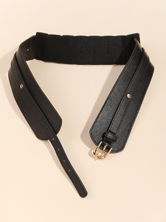 1pc Multicolor Single-buckle Women's Waist Belt For Dress, Daily Wear