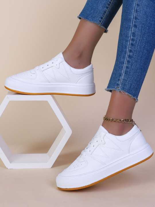 Women's Chunky Platform Color Block Casual Athletic Sneakers