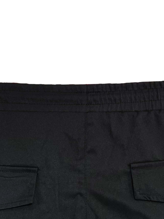 Manfinity Homme Men Flap Pockets Drawstring Cargo Shorts