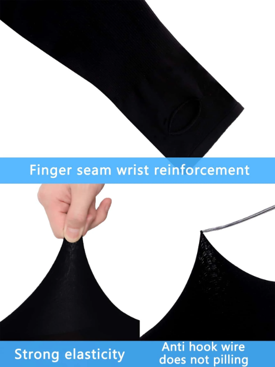 1pairs Men Best Letter Graphic Fingerless Long Gloves Arm Sleeves
