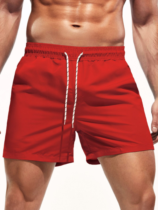 Manfinity Swimmode Men Solid Swim Trunks