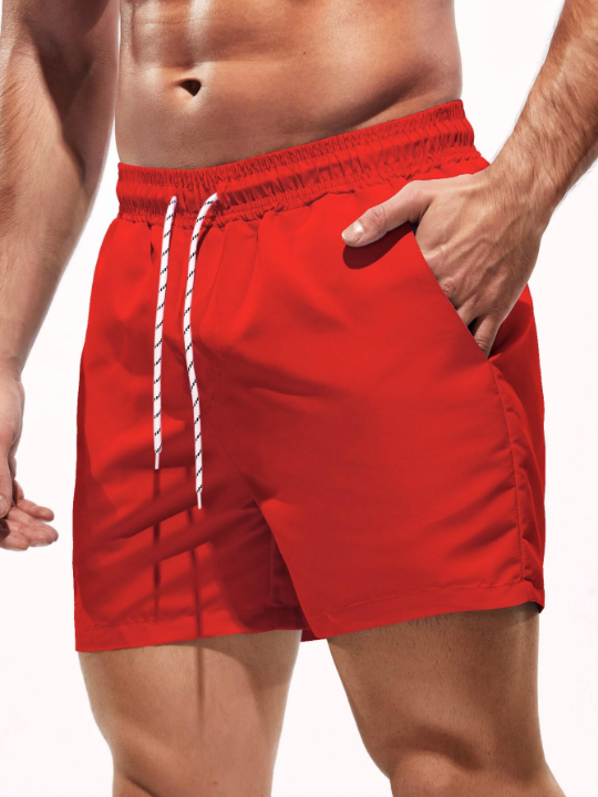 Manfinity Swimmode Men Solid Swim Trunks