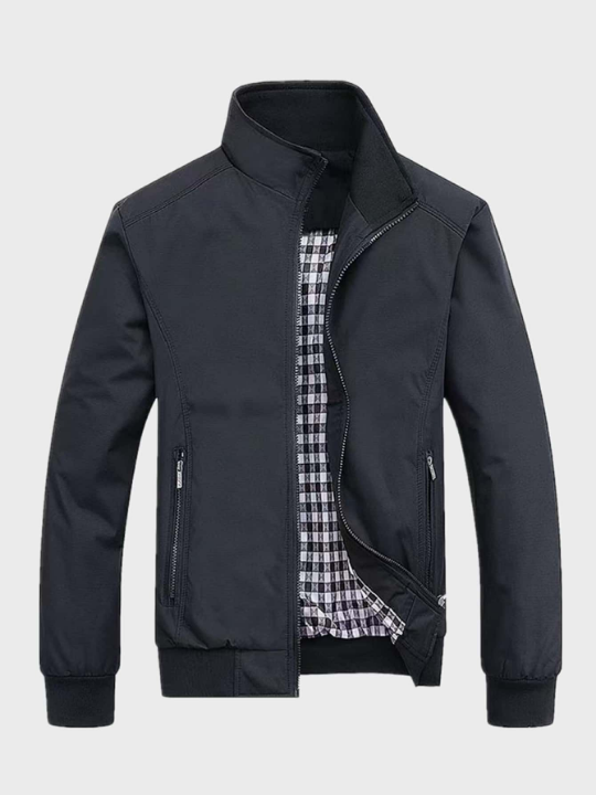 Manfinity Mode Men's Loose Fit Zipper Pocket Jacket