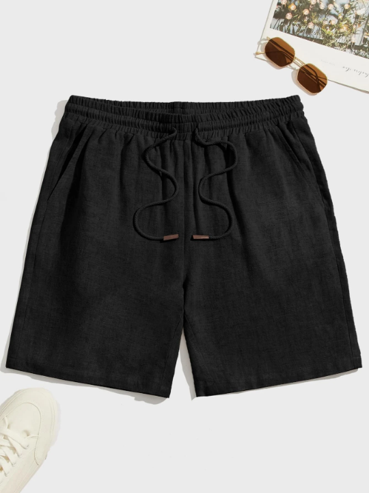 Manfinity Homme Loose Men's Drawstring Waist Shorts