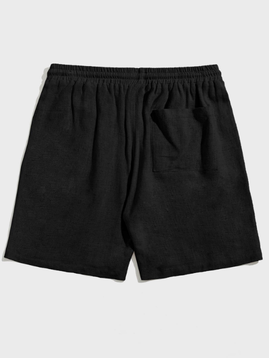 Manfinity Homme Loose Men's Drawstring Waist Shorts