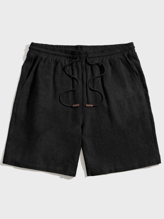 Manfinity Homme Loose Men's Drawstring Waist Shorts