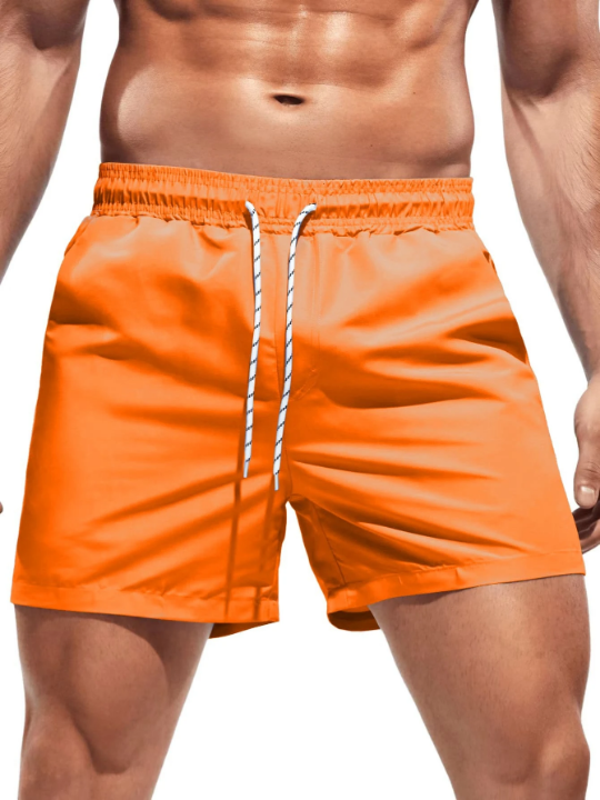 Manfinity Swimmode Men Solid Swim Trunks