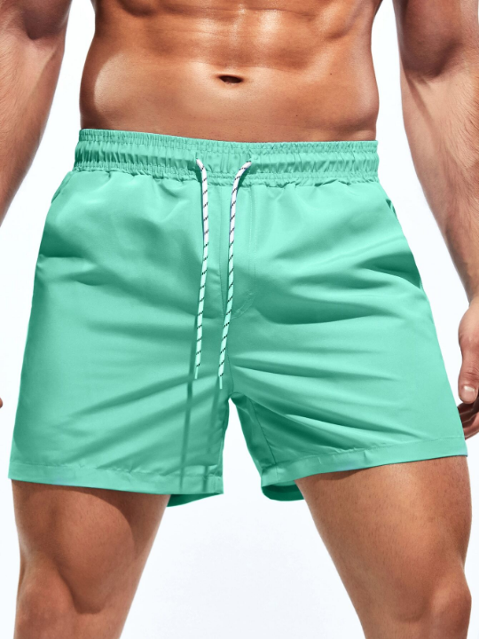 Manfinity Swimmode Men Solid Swim Trunks