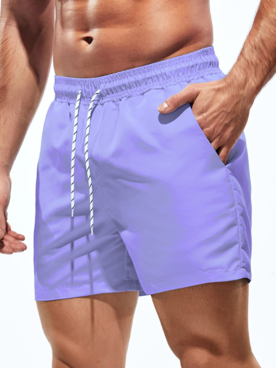 Manfinity Swimmode Men Solid Swim Trunks