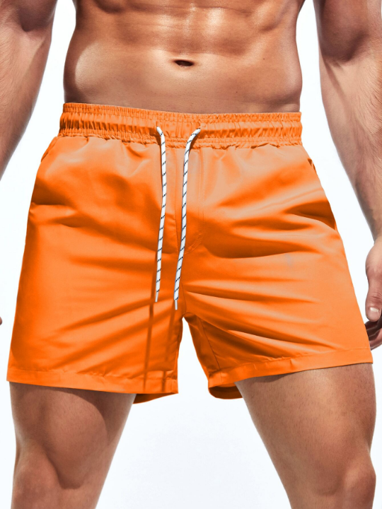 Manfinity Swimmode Men Solid Swim Trunks