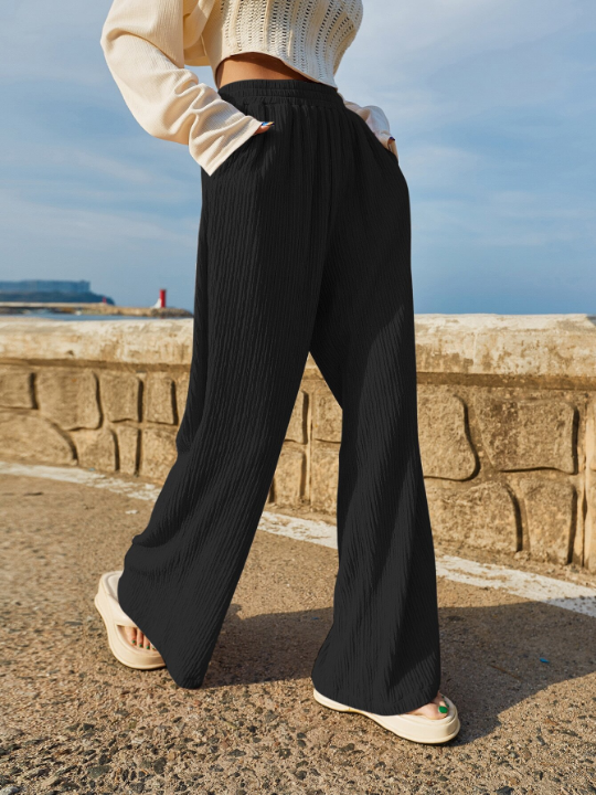 DAZY Slant Pocket Wide Leg Pants