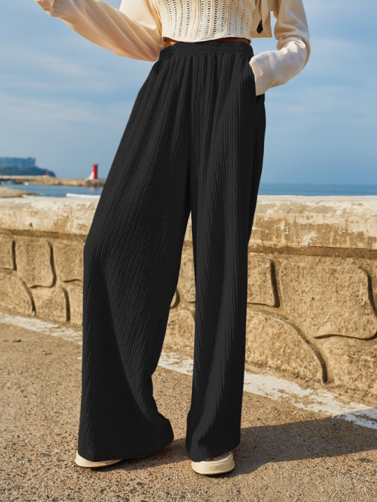 DAZY Slant Pocket Wide Leg Pants