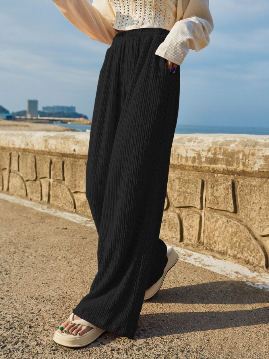 DAZY Slant Pocket Wide Leg Pants