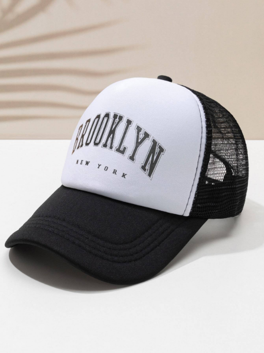 Men Letter Graphic Trucker Hat