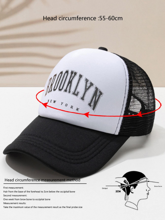 Men Letter Graphic Trucker Hat