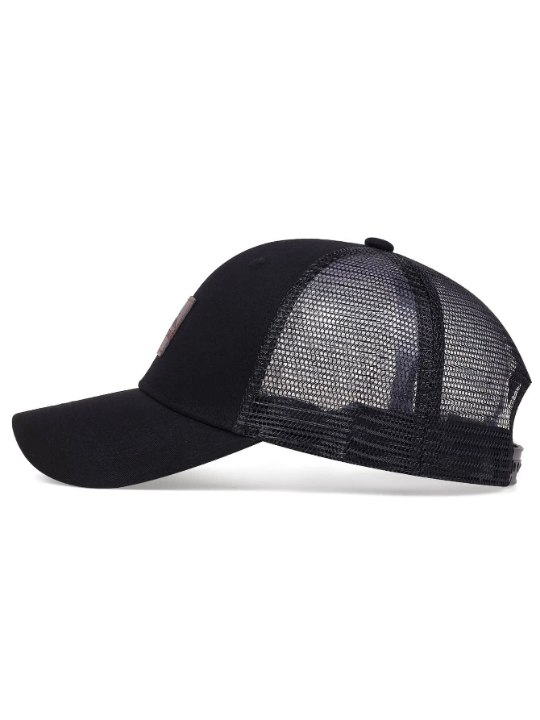 Men Letter Patched Trucker Hat