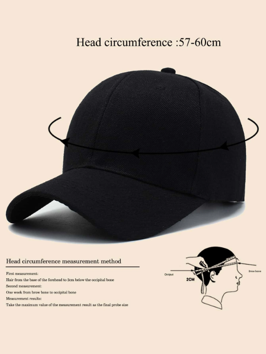 1pc Men Accessories Plain Baseball Cap, Stay Stylish And Comfortable With This Men's Baseball Cap For Daily Life